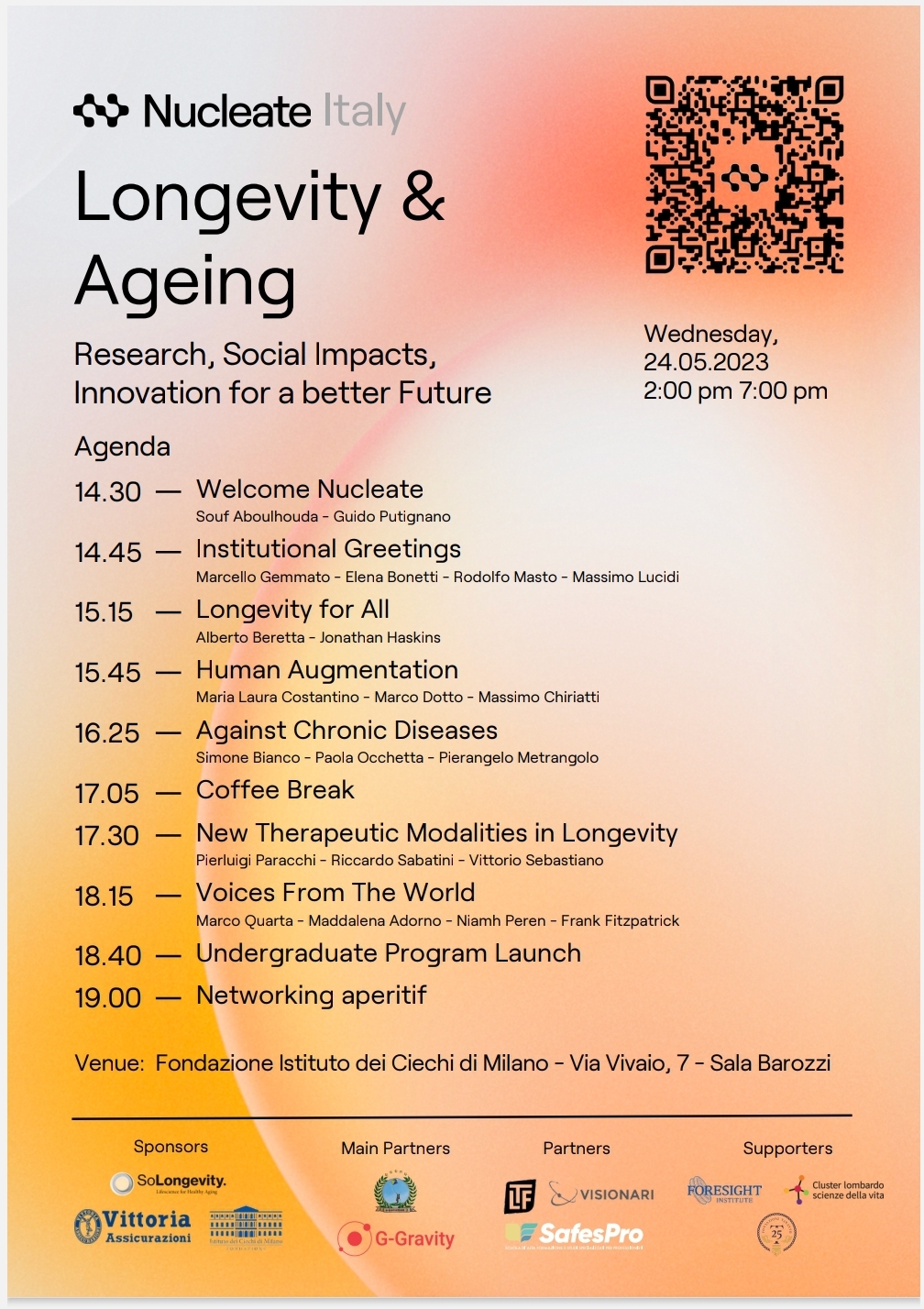 “Longevity & ageing”: l’evento dedicato a innovazione, salute e futuro della longevità